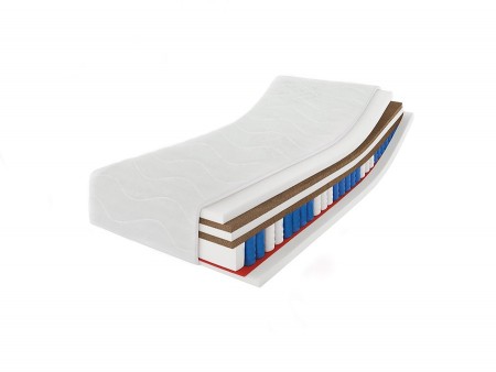 Materac kieszeniowy 120x200 BOSTON H3/H5, z kokosem, pianka T25/T30, 7 stref, wys. 25cm