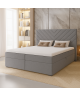 Łóżko kontynentalne VICTORIA z wbudowanym materacem i pojemnikami na pościel 2