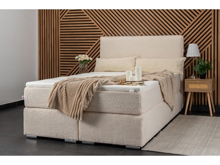 Łóżko tapicerowane FROTTA pocket + materac salsa2