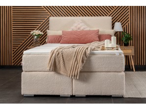 Łóżko tapicerowane FROTTA pocket + materac salsa1