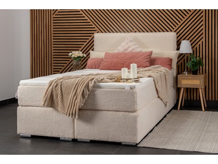 Łóżko tapicerowane FROTTA pocket + materac salsa