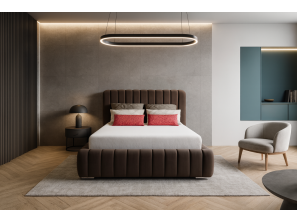 Łóżko tapicerowane sypialniane VENUS ze stelażem i pojemnikiem na pościel