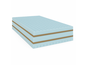 Materac KRĘGOSEN DUO-PUR pianka T25,kokos, profilowana pianka, antyalergiczny, przeciwodleżynowy, 7 stref