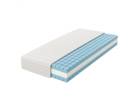 Dwustronny materac piankowy HAVANA, H3, z warstwą masującą