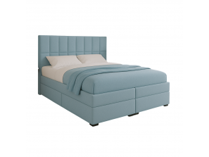 Łóżko kontynentalne ALMA BOX z wbudowanym materacem i pojemnikami na pościel 9