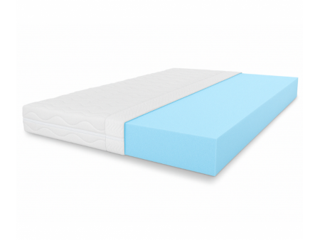 Materac piankowy NEO H3, dwustronny, pianka T25, cienki materac, pokrowiec FALA, wys. 8/10cm