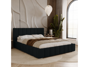 Łóżko tapicerowane 140x200 ALMA z pojemnikiem