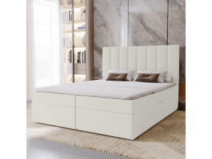 Łóżko kontynentalne 120x200 NERO z pojemnikiem i materacem
