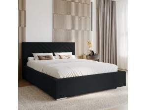 Łóżko tapicerowane 120x200 AURA z pojemnikiem na pościel