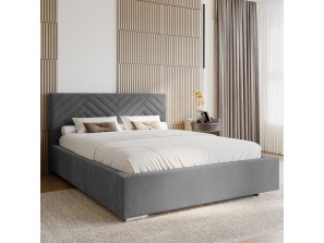 Łóżko tapicerowane 140x200 AURA z pojemnikiem na pościel