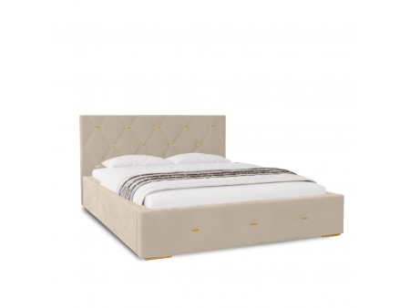 Łóżko tapicerowane 200x200 GOLDEN PREMIUM z pojemnikiem