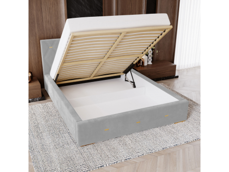 Łóżko tapicerowane 200x200 GOLDEN PREMIUM z pojemnikiem