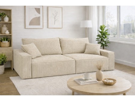 Sofa rozkładana MILANO z pojemnikiem na pościel Apollo