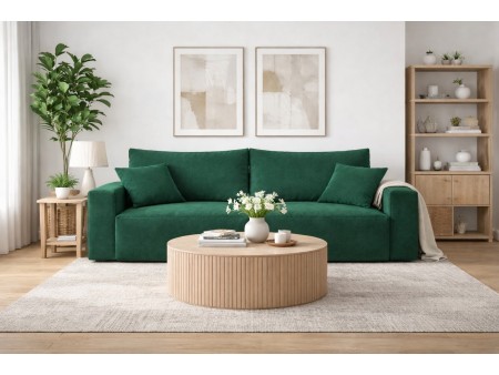 Sofa do salonu MILANO z funkcją spania i pojemnikiem na pościel Velur