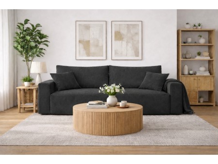 Sofa do salonu MILANO z funkcją spania i pojemnikiem na pościel Velur