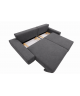 Sofa do salonu MILANO z funkcją spania i pojemnikiem na pościel Velur
