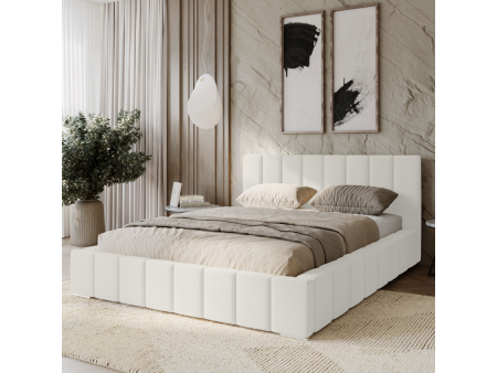 Łóżko tapicerowane 120x200 MENOS z pojemnikiem na pościel