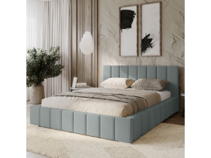 Łóżko tapicerowane 180x200 MENOS z pojemnikiem na pościel