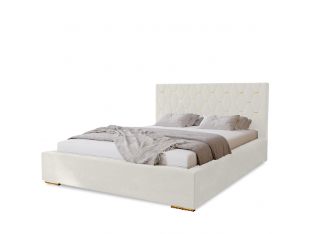 Łóżko tapicerowane 120x200 GOLDEN z pojemnikiem na pościel