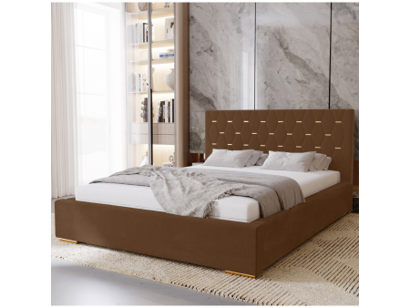 Łóżko tapicerowane 120x200 GOLDEN z pojemnikiem na pościel