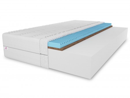 Materac piankowy 160x200 TWIST H3/H4, 15cm, pianka T25, z kokosem, antyalergiczny, dwustronny