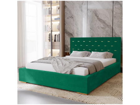 Łóżko tapicerowane 160x200 GOLDEN z pojemnikiem na pościel