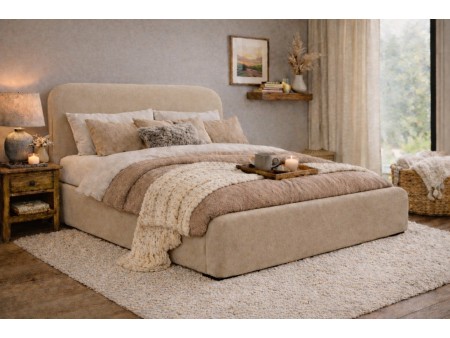 Łóżko tapicerowane TOKIO na wymiar z pojemnikiem na pościel tkanina Magic Velvet