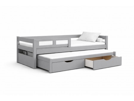 Łóżko dziecięce podwójne Lili z barierką ochronną