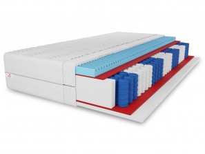 Materac kieszeniowy PREMIUM 100x200x19 – 7 stref, pianka masująca, H3, pocket