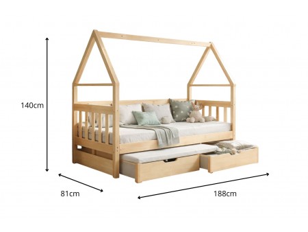 Łóżko dziecięce podwójne Lucy 75x180