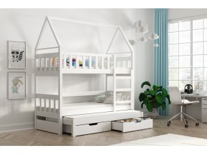 Łóżko dziecięce piętrowe 3-osobowe LISA