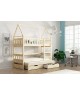 Łóżko dziecięce piętrowe 3-osobowe LISA