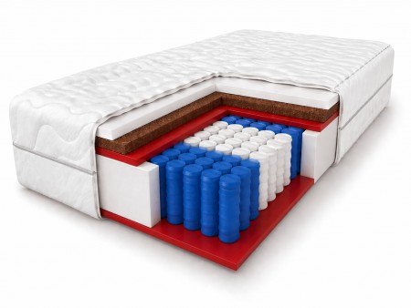 Materac kieszeniowy 120x200 LAMBADA KOKOS H4, 22cm, antyalergiczny, pianka T25, pocket