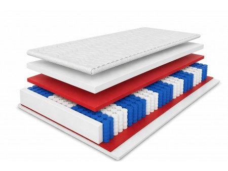 Materac kieszeniowy 180x200 SALSA POCKET H3, dwustronny, sprężysty, antyalergiczny, wys. 24cm