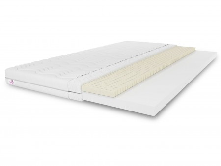 Materac nawierzchniowy 100x200 TOP5 LATEX H3, nakładka na łóżko, dwustronny, antyalergiczny, wys. 5cm