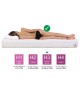 Materac nawierzchniowy TOP5 LATEX 120x200x5 topper, nakładka na łóżko, H3 średnio twardy, dwustronny, antyalergiczny