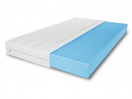 Materac piankowy 180x200 NATURAL H3, 10cm, pianka T25, masujący, dwustronny, 7 stref