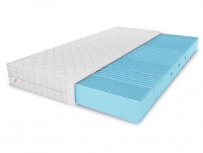 Materac piankowy NICOLE 120x200x10 – pianka T25, masujący, dwustronny, H3 średnio twardy, 7 stref, przewiewny