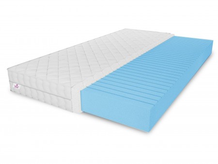 Materac piankowy 160x200 OLIVIA H3, 10cm, dwustronny, 7 stref masażu, przewiewny