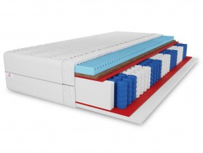 Materac PREMIUM KOKOS 140x200x21, warstwa masująca, sprężyny pocket, kokos, 7 stref komfortu H3/H4