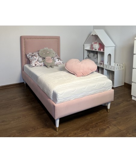 Łóżko dziecięce GLAM 80x180 cm z pojemnikiem na pościel i stelażem