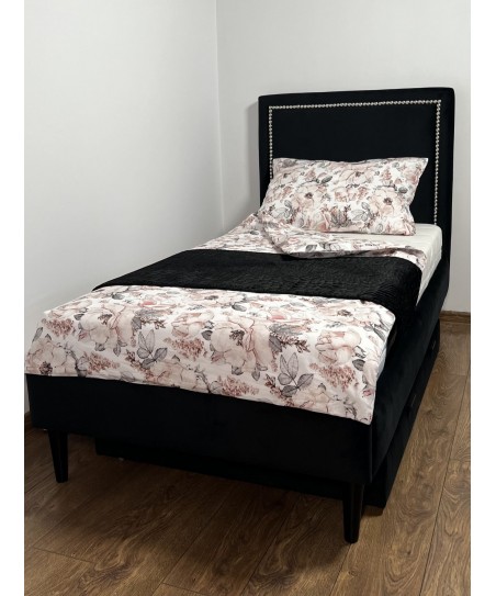Łóżko dziecięce GLAM 80x180 cm z pojemnikiem na pościel i stelażem