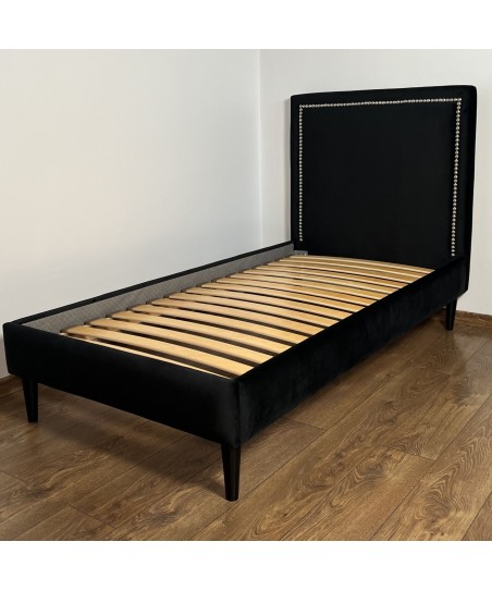 Łóżko dziecięce GLAM 100x160 cm z pojemnikiem na pościel i stelażem