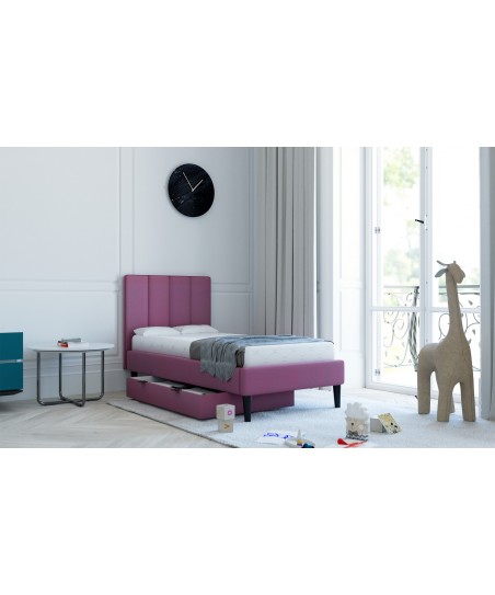 Łóżko dziecięce SIMPLY 80x180 cm z pojemnikiem na pościel i stelażem