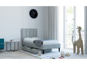 Dětská postel SIMPLY 90x180 cm s kontejnerem na lůžkoviny a rámem