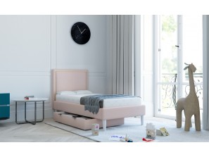 Dětská postel GLAM 100x180 cm s kontejnerem na lůžkoviny a rámem