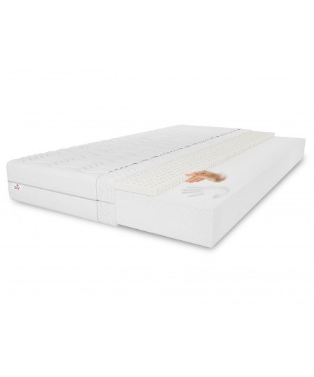 Materac piankowy MEMORY 180x200x20 – średniotwardy H3, lateks, pianka T25, antyalergiczny