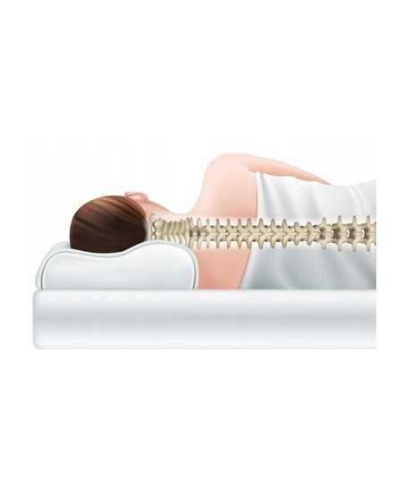 Poduszka Visco + pokrowiec ARGAN 60x35x15 ortopedyczna profilowana rehabilitacyjna