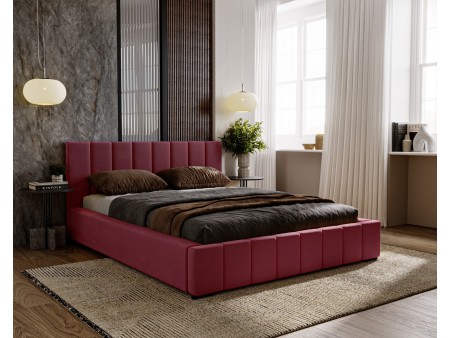 Łóżko tapicerowane sypialniane NERO ze stelażem i pojemnikiem na pościel 6