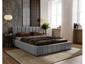 Łóżko tapicerowane sypialniane NERO ze stelażem i pojemnikiem na pościel 11